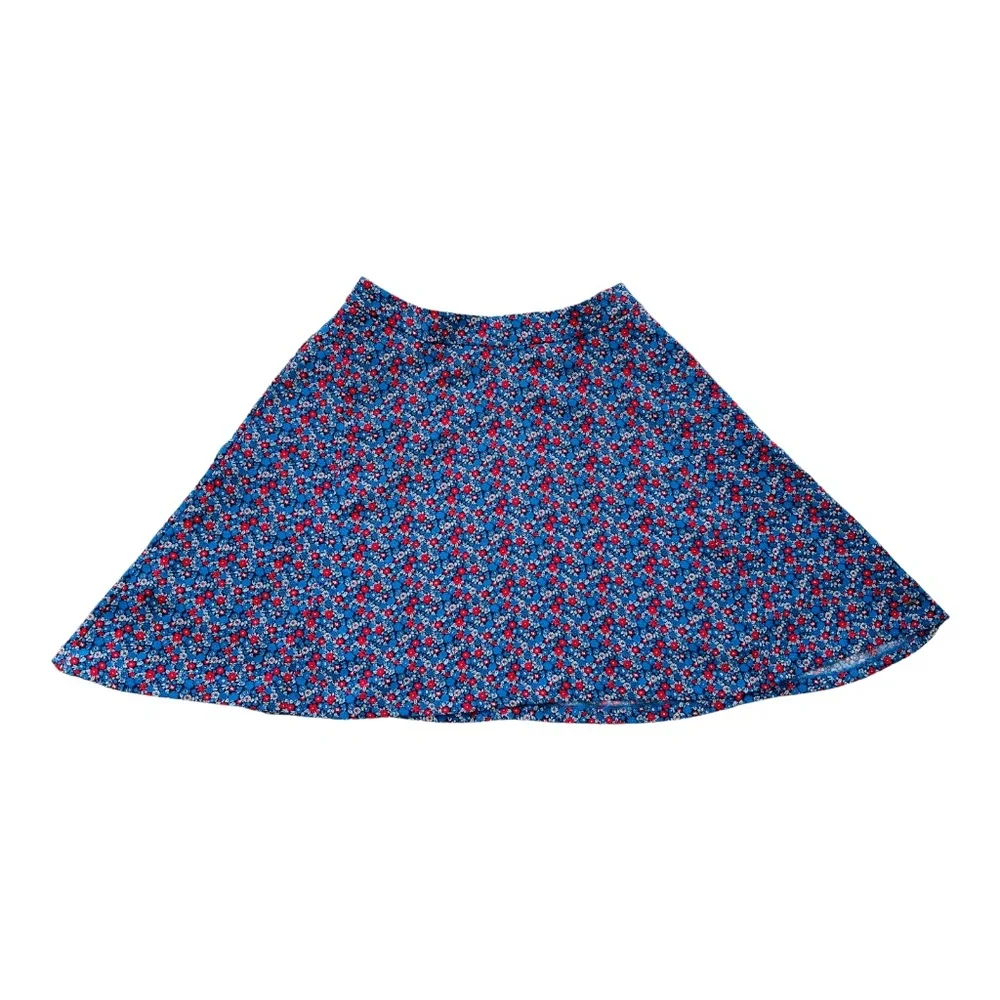 Tommy Hilfiger Multicolor Floral Print A-Line Skirt Women's Size 6 Flare - Picture 2 of 14